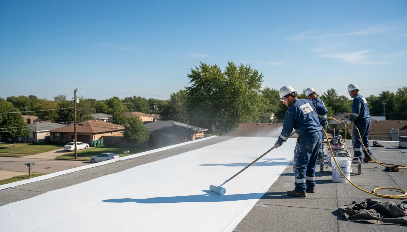 Commercial roof coating in Dallas, NC near me